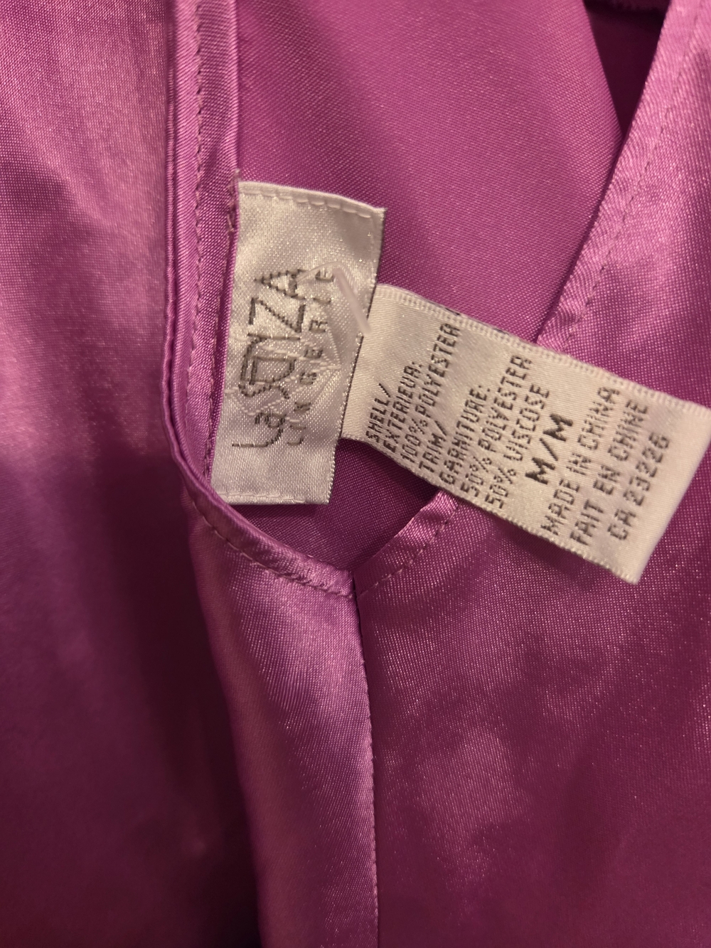 La SENZA Pink/Purple V-Neck Slip Dress - Picture 5 of 9
